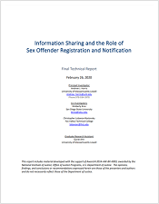 Information Sharing and the Role of Sex Offender Registration and Notification